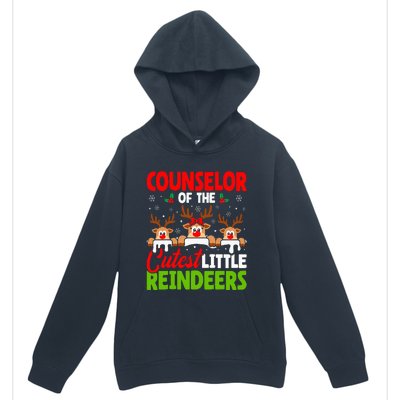 Counselor Of The Cutest Reindeers Christmas Counselor Urban Pullover Hoodie