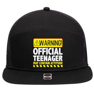 Cool Official Teenager For Boys Girls Teen 13 Year Old B-Day 7 Panel Mesh Trucker Snapback Hat