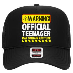 Cool Official Teenager For Boys Girls Teen 13 Year Old B-Day High Crown Mesh Back Trucker Hat