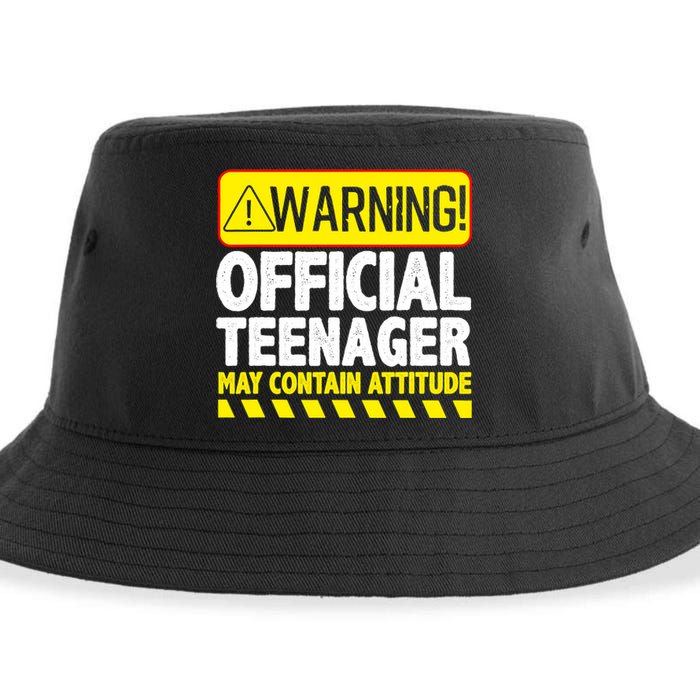 Cool Official Teenager For Boys Girls Teen 13 Year Old B-Day Sustainable Bucket Hat