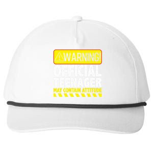 Cool Official Teenager For Boys Girls Teen 13 Year Old B-Day Snapback Five-Panel Rope Hat