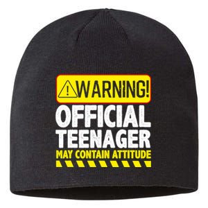 Cool Official Teenager For Boys Girls Teen 13 Year Old B-Day Sustainable Beanie