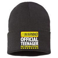 Cool Official Teenager For Boys Girls Teen 13 Year Old B-Day Sustainable Knit Beanie