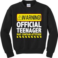 Cool Official Teenager For Boys Girls Teen 13 Year Old B-Day Kids Sweatshirt