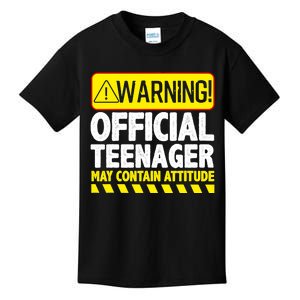 Cool Official Teenager For Boys Girls Teen 13 Year Old B-Day Kids T-Shirt