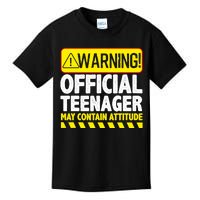 Cool Official Teenager For Boys Girls Teen 13 Year Old B-Day Kids T-Shirt