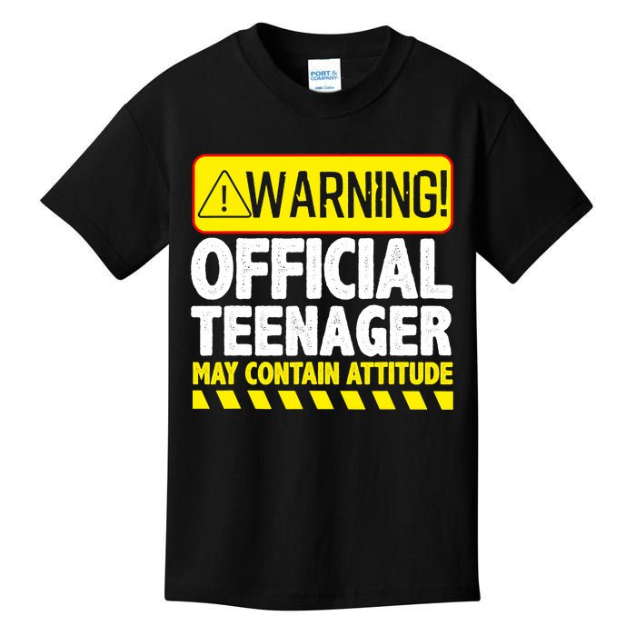 Cool Official Teenager For Boys Girls Teen 13 Year Old B-Day Kids T-Shirt