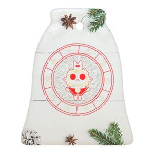 Cult Of The Lamb Game Design For Gamers Ceramic Bell Ornament