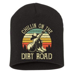 Chillin On The Dirt Road Western Life Rodeo Country Music Short Acrylic Beanie