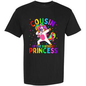 Cousin of the Birthday Princess Dabbing Unicorn Garment-Dyed Heavyweight T-Shirt