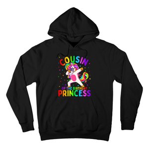 Cousin of the Birthday Princess Dabbing Unicorn Hoodie