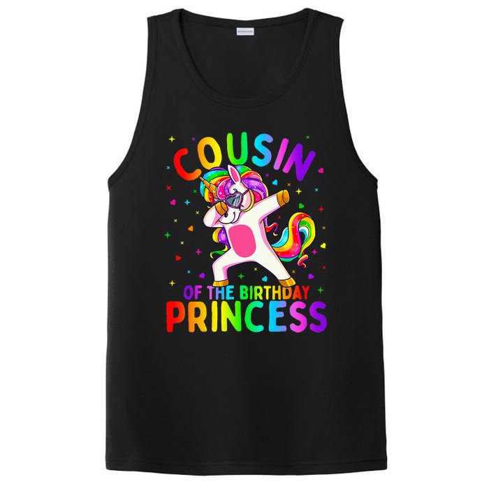 Cousin of the Birthday Princess Dabbing Unicorn PosiCharge Competitor Tank