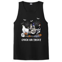 Chick Or Treat Skeleton Chicken Halloween Pumpkin PosiCharge Competitor Tank