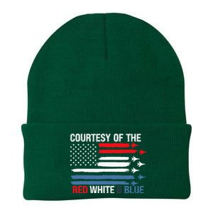 Courtesy Of The Red White And Blue Knit Cap Winter Beanie