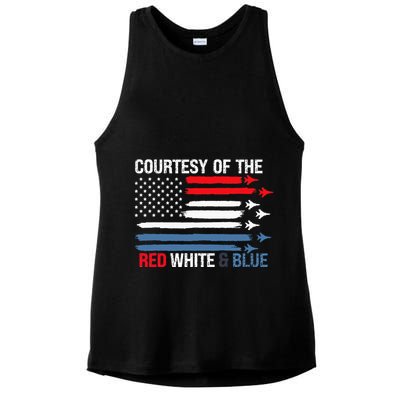Courtesy Of The Red White And Blue Ladies PosiCharge Tri-Blend Wicking Tank