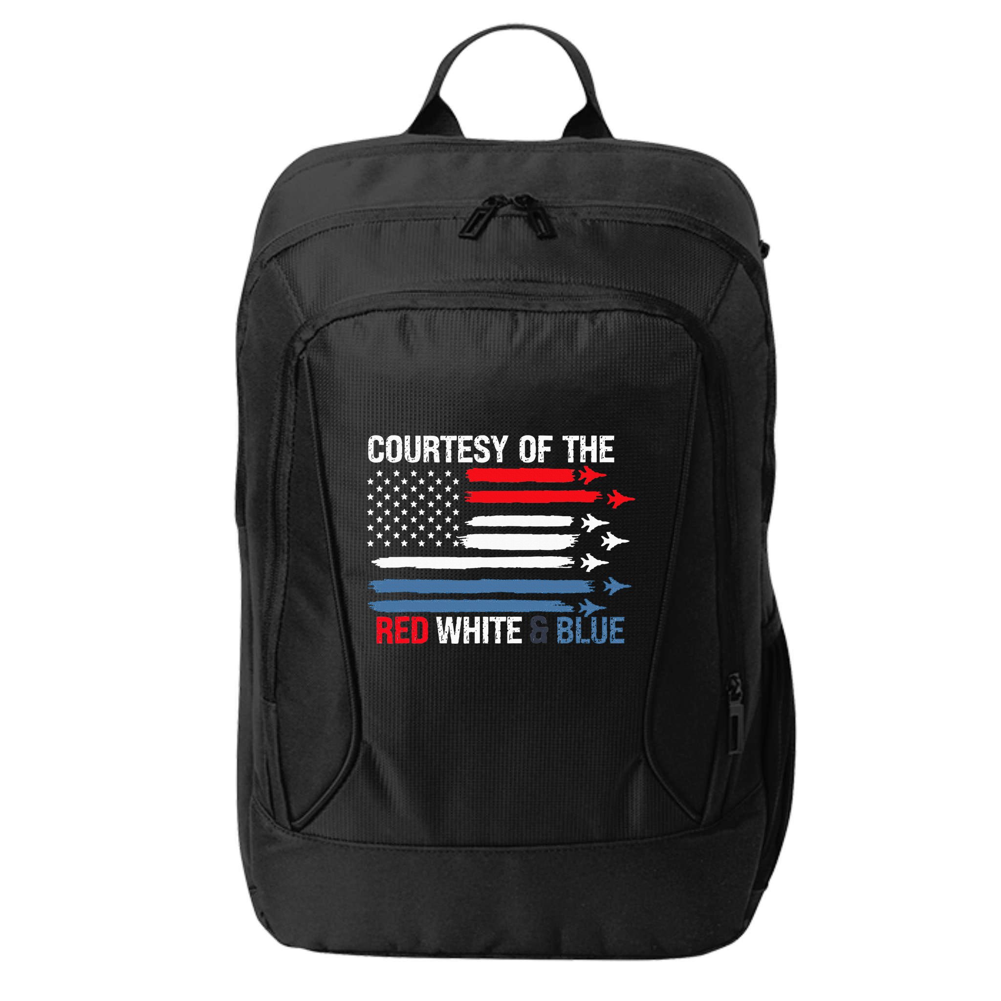 Courtesy Of The Red White And Blue City Backpack
