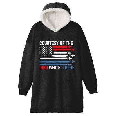 Courtesy Of The Red White And Blue Hooded Wearable Blanket