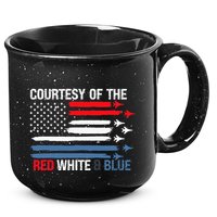 Courtesy Of The Red White And Blue 15oz Campfire Ceramic Mug