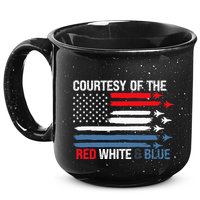 Courtesy Of The Red White And Blue 15oz Campfire Ceramic Mug