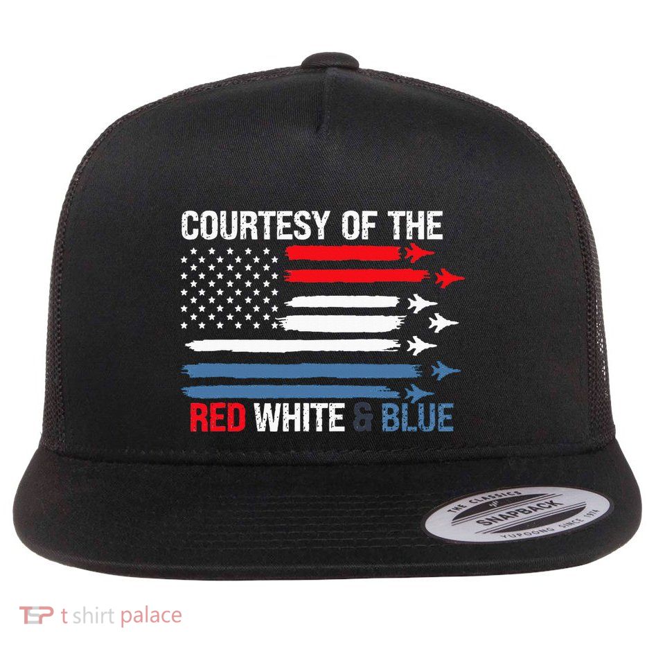 Courtesy Of The Red White And Blue Flatbill Hat