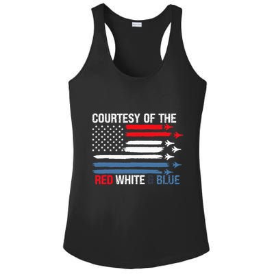 Courtesy Of The Red White And Blue Ladies PosiCharge Competitor Racerback Tank