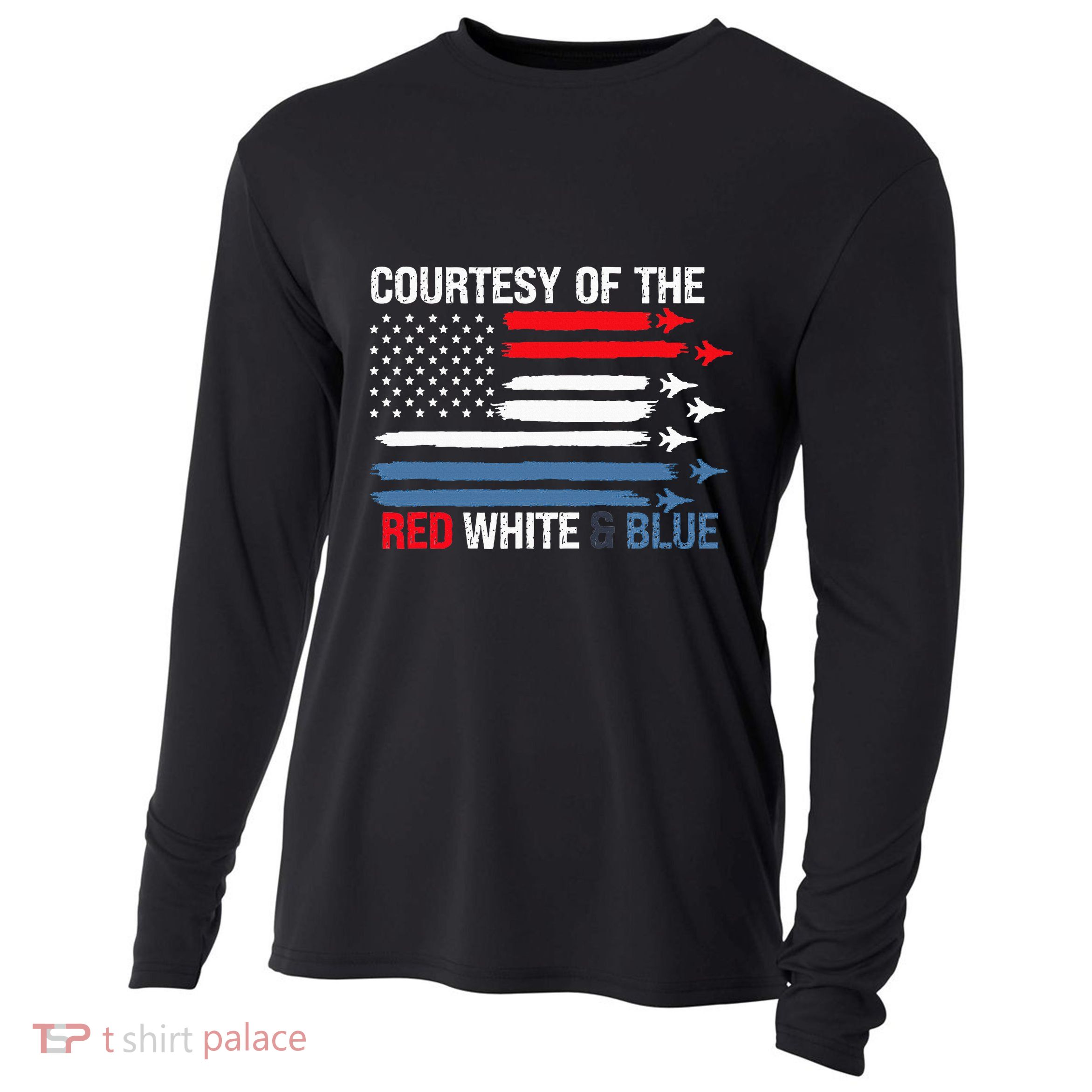 Courtesy Of The Red White And Blue Cooling Performance Long Sleeve Crew