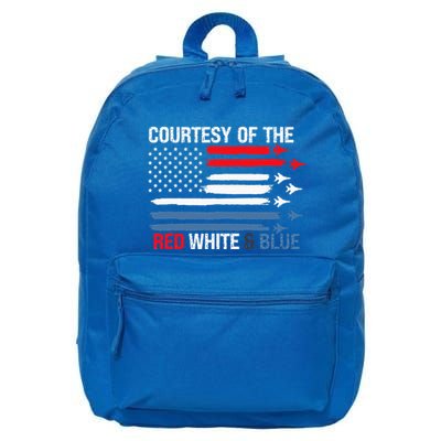 Courtesy Of The Red White And Blue 16 in Basic Backpack