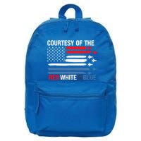 Courtesy Of The Red White And Blue 16 in Basic Backpack