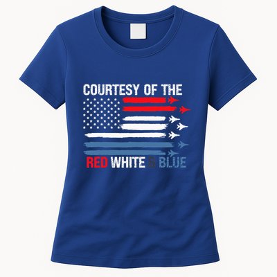 Courtesy Of The Red White And Blue Womens T-Shirt