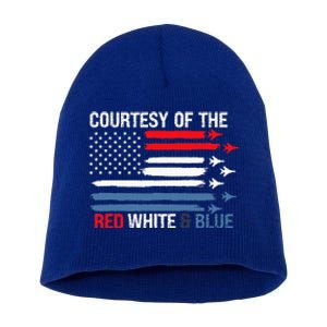 Courtesy Of The Red White And Blue Short Acrylic Beanie