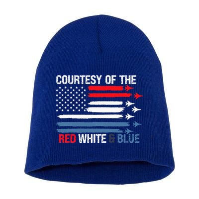 Courtesy Of The Red White And Blue Short Acrylic Beanie