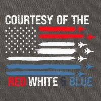 Courtesy Of The Red White And Blue Cotton Canvas Backpack