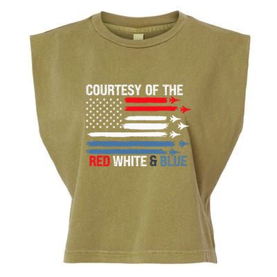 Courtesy Of The Red White And Blue Garment-Dyed Women's Muscle Tee