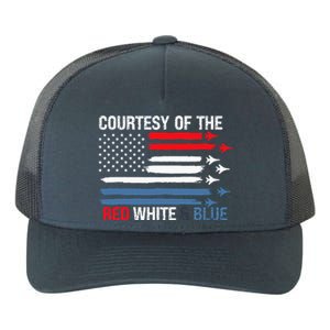 Courtesy Of The Red White And Blue Yupoong Adult 5-Panel Trucker Hat