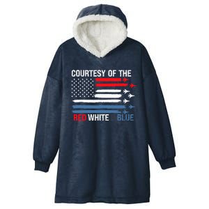 Courtesy Of The Red White And Blue Hooded Wearable Blanket