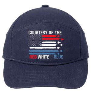 Courtesy Of The Red White And Blue 7-Panel Snapback Hat