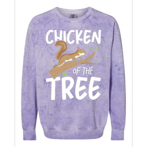 Chicken Of The Tree Squirrel Fun Gift Colorblast Crewneck Sweatshirt