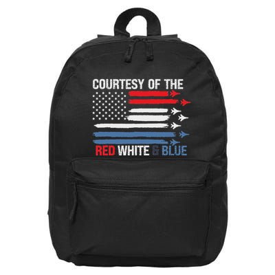 Courtesy Of The Red White And Blue 16 in Basic Backpack