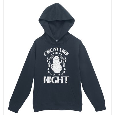 Creature Of The Night Halloween Costume Funny Cat Witch Urban Pullover Hoodie