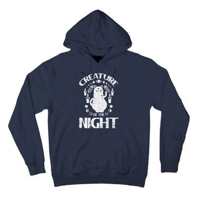 Creature Of The Night Halloween Costume Funny Cat Witch Tall Hoodie