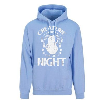 Creature Of The Night Halloween Costume Funny Cat Witch Unisex Surf Hoodie