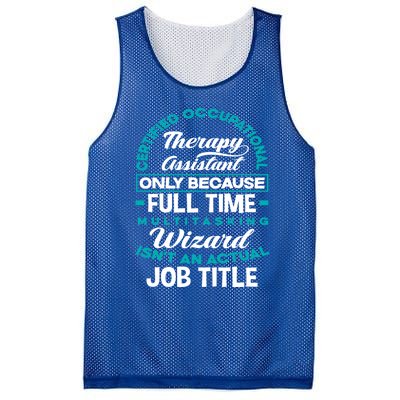 Certified Occupational Therapy Assistant Funny Ot Therapist Gift Mesh Reversible Basketball Jersey Tank