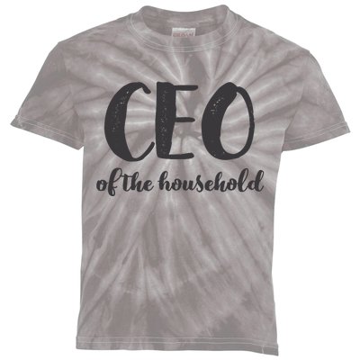 CEO Of The Household Funny Mothers Day Gifts Daughter Kids Tie-Dye T-Shirt