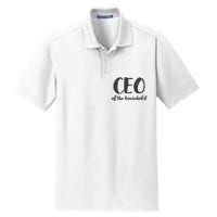 CEO Of The Household Funny Mothers Day Gifts Daughter Dry Zone Grid Polo