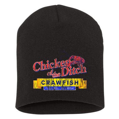 Chicken Of The Ditch Crawfish Crawfish Boil Short Acrylic Beanie