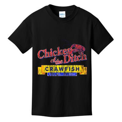 Chicken Of The Ditch Crawfish Crawfish Boil Kids T-Shirt