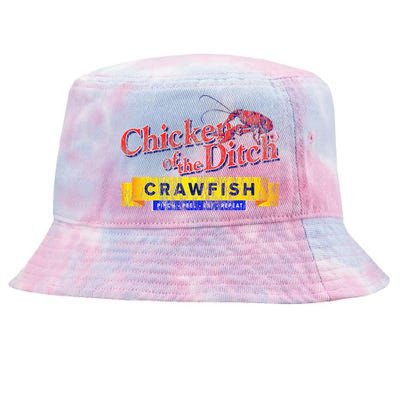 Chicken Of The Ditch Crawfish Crawfish Boil Tie-Dyed Bucket Hat