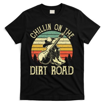 Chillin On The Dirt Road Western Life Rodeo Country Music T-Shirt