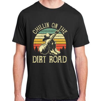 Chillin On The Dirt Road Western Life Rodeo Country Music Adult ChromaSoft Performance T-Shirt