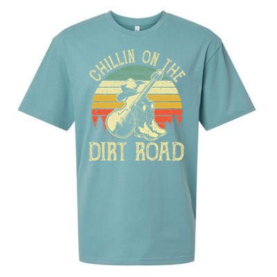 Chillin On The Dirt Road Western Life Rodeo Country Music Sueded Cloud Jersey T-Shirt